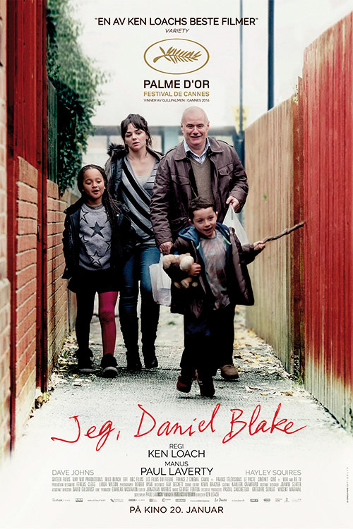 Jeg, Daniel Blake-filmplakat.