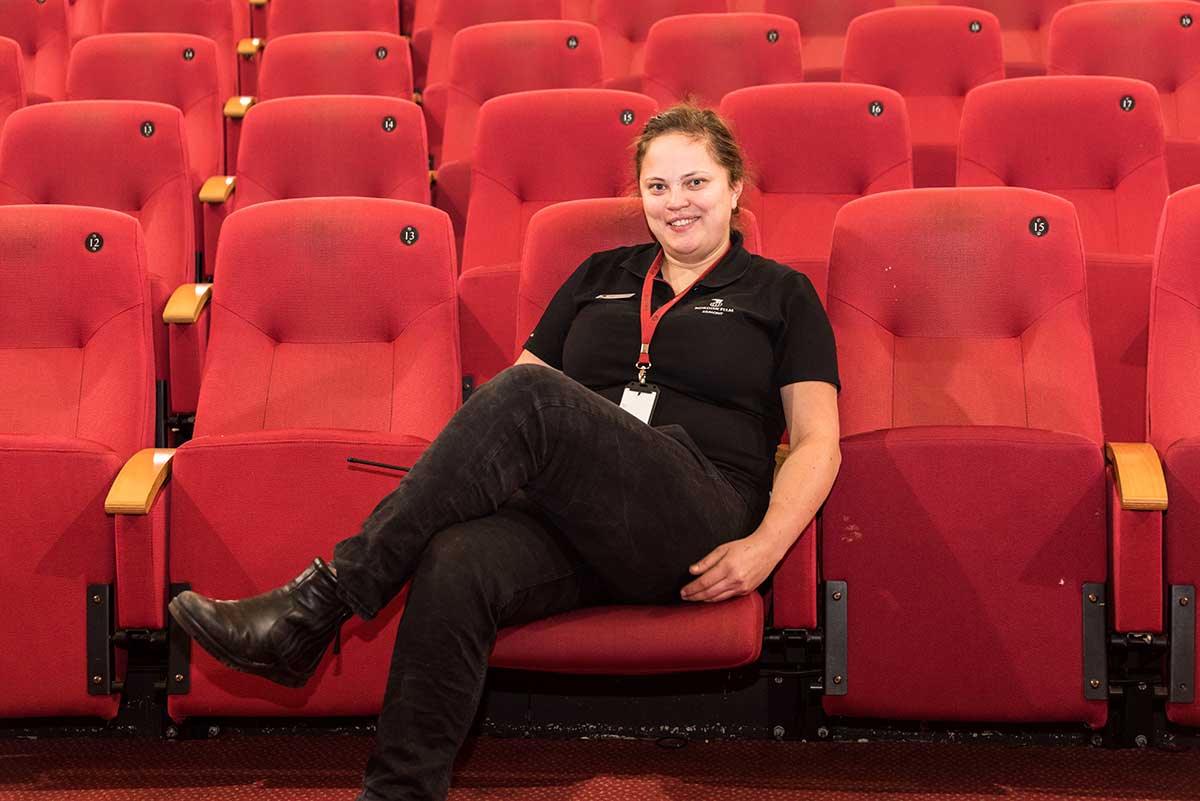 Julie Elvestad er kåret til «Årets leder» hos landets største kinokjede, Nordisk Film Kino. Foto: Per Mork, KINOMAGASINET ©